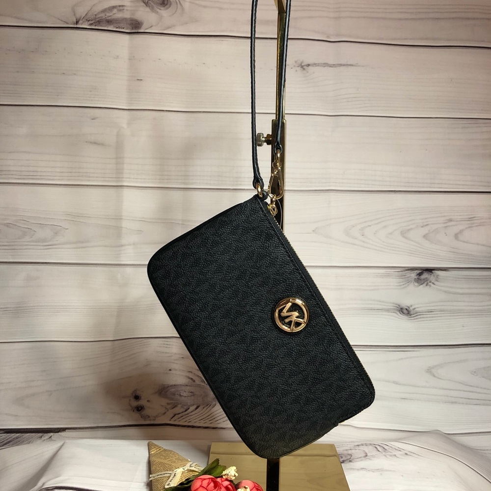 Michael Kors Fulton pvc Wristlet Wallet Jetset - Picture 2 of 7